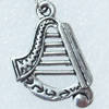 Zinc Alloy Charm/Pendants, Nickel-free & Lead-free, A Grade Snowflake 19x14mm, Sold by PC