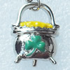 Zinc Alloy Enamel Pendant, Nickel-free & Lead-free, A Grade Animal 23x10mm, Sold by PC  