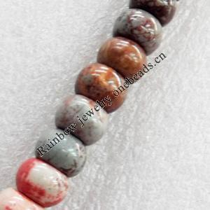 Turquoise Beads, Rondelle, 10mm, Hole:Approx 1-1.5mm, Sold per 15.7-inch Strand