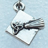 Zinc Alloy Charm/Pendants, Nickel-free & Lead-free, A Grade Snowflake 23x14mm, Sold by PC