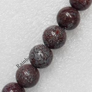 Turquoise Beads, Round, 4mm, Hole:Approx 1mm, Sold per 15.7-inch Strand