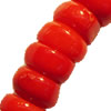 Corals Beads, Rondelle, 12x6-15x6mm, Hole:Approx 1mm, Sold by KG