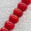 Corals Beads, Rondelle, 4x3mm, Hole:Approx 1mm, Sold per 16-inch Strand