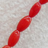 Corals Beads, Oval, 3x6mm, Hole:Approx 1mm, Sold per 16-inch Strand