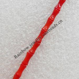 Corals Beads, Bone, 3x7mm, Hole:Approx 1mm, Sold per 16-inch Strand