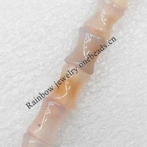 Agate Beads, Bone, 8x10mm, Hole:Approx 1mm, Sold per 16-inch Strand