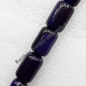 Agate Beads, Drum, 13x20mm, Hole:Approx 1mm, Sold per 16-inch Strand