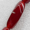 Agate Beads, Twist Oval, 10x28mm, Hole:Approx 1mm, Sold per 16-inch Strand