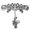 Pendant Zinc Alloy Jewelry Findings Lead-free, 77x67mm Hole:2mm, Sold by Bag