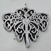 Pendant Zinc Alloy Jewelry Findings Lead-free, 25x21mm Hole:2mm, Sold by Bag