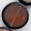 Agate Beads, Flat Round, 40mm, Hole:Approx 1mm, Sold per 16-inch Strand