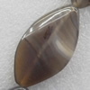 Agate Beads, Horse eye, 28x50mm, Hole:Approx 1mm, Sold per 16-inch Strand