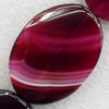 Agate Beads, Flat Oval, 30x40mm, Hole:Approx 1mm, Sold per 16-inch Strand