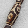 Tibetan Agate Dzi Beads, Oval, 12x30mm, Hole:Approx 1mm, Sold per 15.7-inch Strand