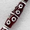 Tibetan Agate Dzi Beads, Oval, 13x43mm, Hole:Approx 1mm, Sold per 15.7-inch Strand