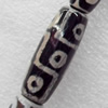 Tibetan Agate Dzi Beads, Tube, 11x30mm, Hole:Approx 1mm, Sold by PC