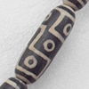 Tibetan Agate Dzi Beads, Oval, 17x52mm, Hole:Approx 1mm, Sold by PC