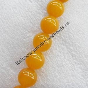 Agate Beads, Round, 12mm, Hole:Approx 1mm, Sold per 15.7-inch Strand