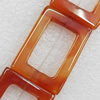 Agate Beads, Rectangle, O:25x35mm I:15x24mm, Hole:Approx 1mm, Sold per 16-inch Strand