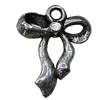 Pendant Zinc Alloy Jewelry Findings Lead-free, Bowknot 19x22mm Hole:2.5mm, Sold by Bag
