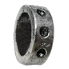 European Style Bead Zinc Alloy Jewelry Findings Lead-free, 5x13mm Hole:9mm, Sold by Bag