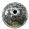 Bead Zinc Alloy Jewelry Findings Lead-free, Rondelle 22x18mm Hole:3mm, Sold by Bag