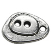 Bead Zinc Alloy Jewelry Findings Lead-free, Nugget 17x13mm Hole:2mm, Sold by Bag