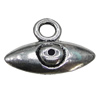 Pendant Zinc Alloy Jewelry Findings Lead-free, Horse Eye 17x13mm Hole:3mm, Sold by Bag