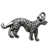 Pendant Zinc Alloy Jewelry Findings Lead-free, Animal 30x20mm Hole:2mm, Sold by Bag