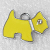 Zinc Alloy Enamel Pendant, 21x15mm, Hole:2mm, Sold by PC 