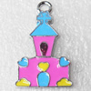 Zinc Alloy Enamel Pendant, 18x28mm, Hole:2mm, Sold by PC 