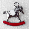 Zinc Alloy Enamel Pendant, 18x21mm, Hole:2mm, Sold by PC 