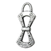Pendant Zinc Alloy Jewelry Findings Lead-free, 22x8mm Hole:3mm, Sold by Bag