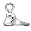 Pendant Zinc Alloy Jewelry Findings Lead-free, Shoes 17x17mm Hole:4mm, Sold by Bag
