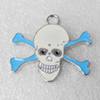 Zinc Alloy Enamel Pendant, 30x27mm, Hole:2mm, Sold by PC 