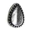 Beads Zinc Alloy Jewelry Findings Lead-free, Teardrop 10x13mm Hole:2mm, Sold by Bag