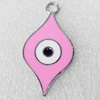 Zinc Alloy Enamel Pendant, 18x35mm, Hole:2mm, Sold by PC 