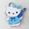 Zinc Alloy Enamel Pendant, Cat, 20x22mm, Hole:2mm, Sold by PC 