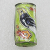 Cloisonne Beads, Column 23x11mm Hole:1.5mm, Sold by PC