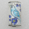 Cloisonne Beads, Column 23x11mm Hole:1.5mm, Sold by PC