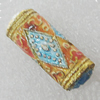 Cloisonne Beads, Column 21x9mm Hole:2mm, Sold by PC