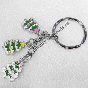 Zinc Alloy keyring Jewelry Key Chains, Pendant width:15mm, Length Approx:9cm, Sold by PC