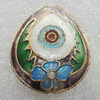 Cloisonne Beads, Teardrop 20x17mm Hole:1.5mm, Sold by PC