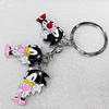 Zinc Alloy keyring Jewelry Key Chains, Pendant width:19mm, Length Approx:9.8cm, Sold by PC