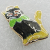 Cloisonne Pendants, Cat 27x20mm, Sold by PC