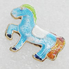 Cloisonne Beads, Horse 21x15mm, Sold by PC