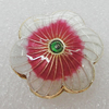 Cloisonne Beads, Flower 18mm Hole:2mm, Sold by PC