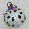 Cloisonne Pendants, Ladybird 22x17mm Hole:3mm, Sold by PC