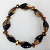 Electroplate Glass Bracelets, width:12mm, Sold per 7.1-inch Strand