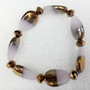 Electroplate Glass Bracelets, Teardrop, width:15mm, Sold per 7.1-inch Strand